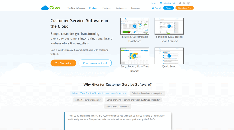 Giva Customer Service Software