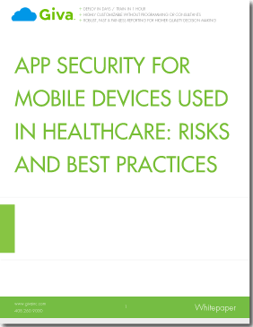App Security for Mobile Devices Used in Healthcare: Risks & Best Practises