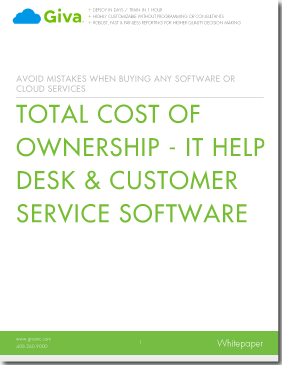 Total Cost of Ownership - IT Help Desk & Customer Service Software