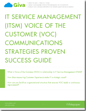 ITSM Voice of the Customer (VOC) Best Practices Success Guide